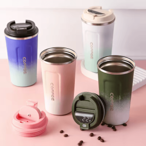 Koffiemok/Bekers Met Temperatuur Display Deksel (510 ML) - Image 2