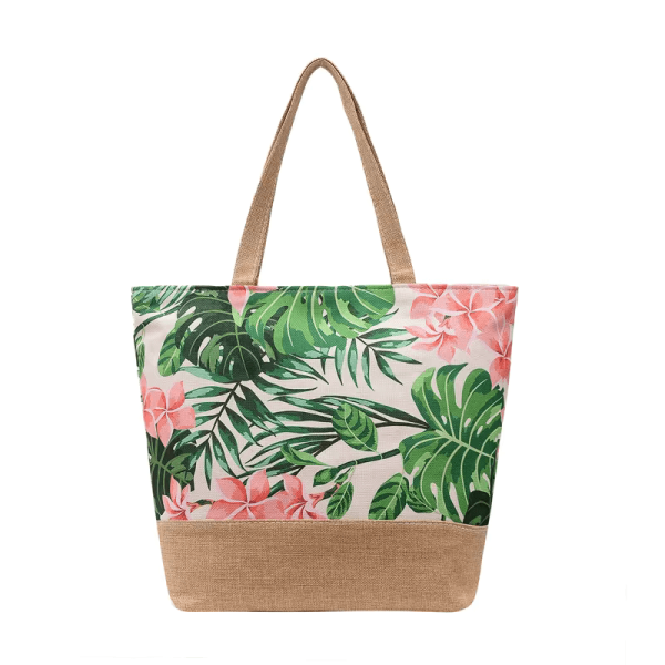 Tropische Schoudertas met Zipper